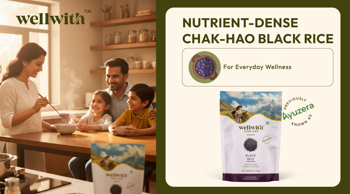 Nutrient-Dense Chak-Hao Black Rice for Everyday Wellness