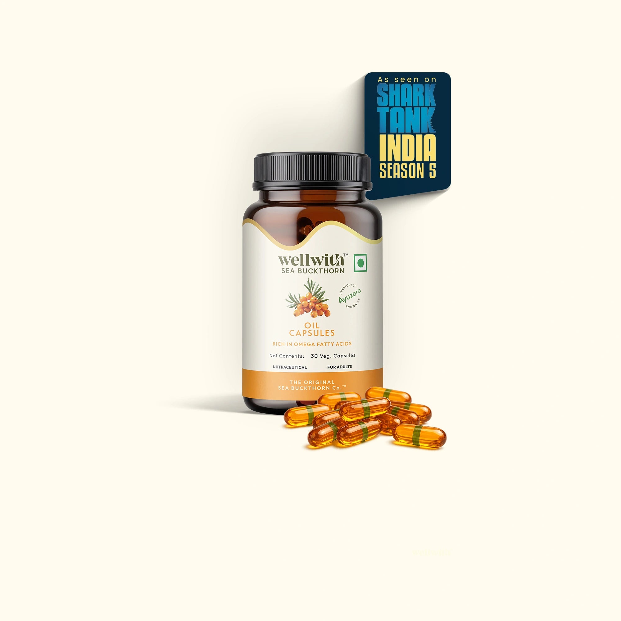 Omega 7 Sea Buckthorn Oil Capsules | For Skin, Gut And Heart Health