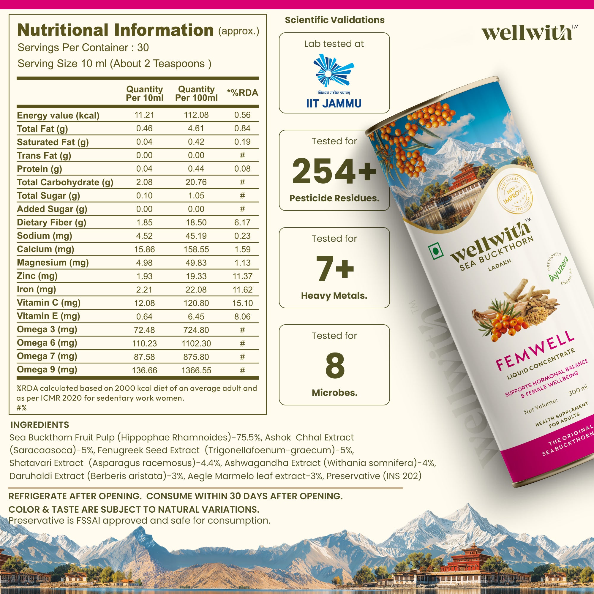 Sea Buckthorn FemWell 300ml