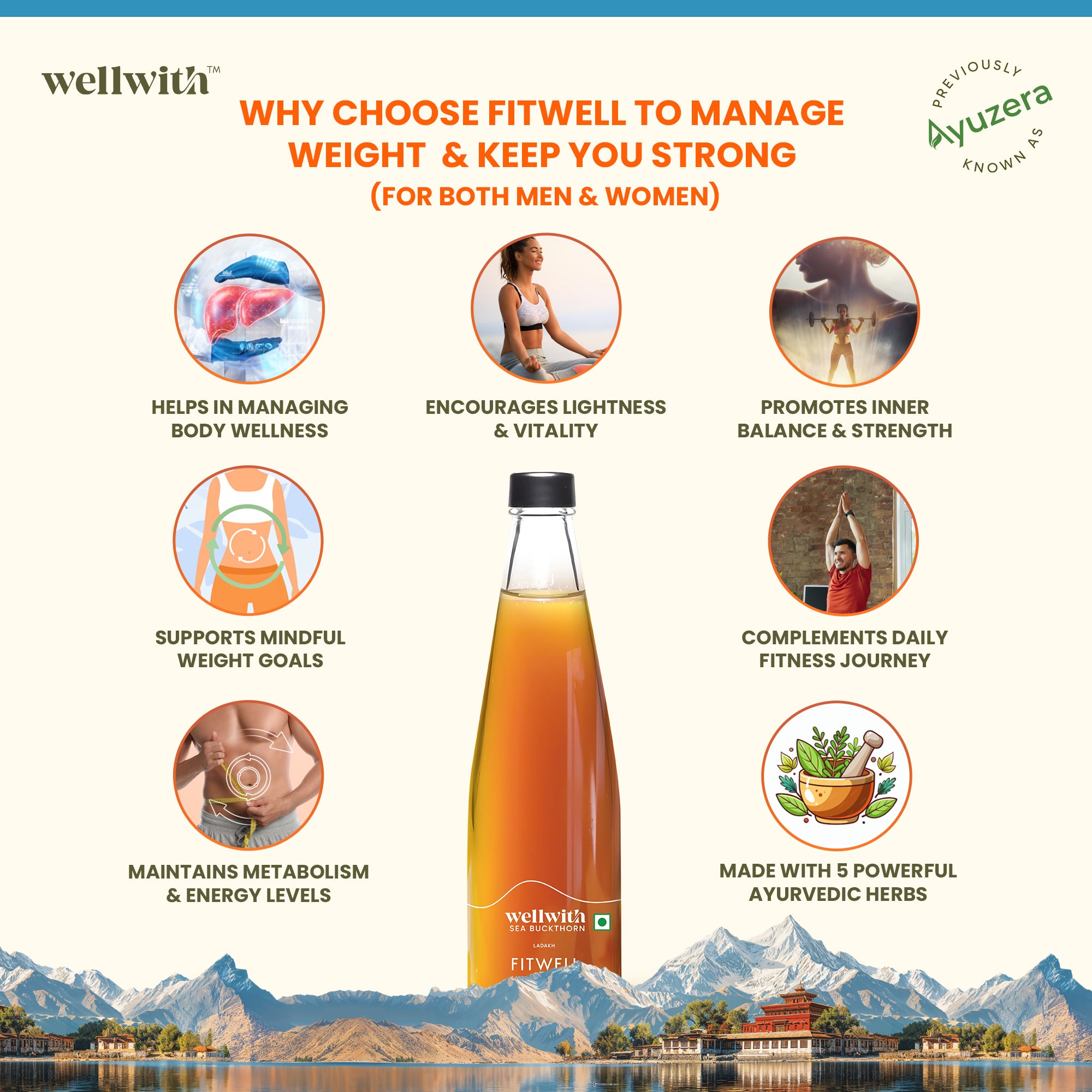 reason for choosing fitwell for weight management and overall wellness.