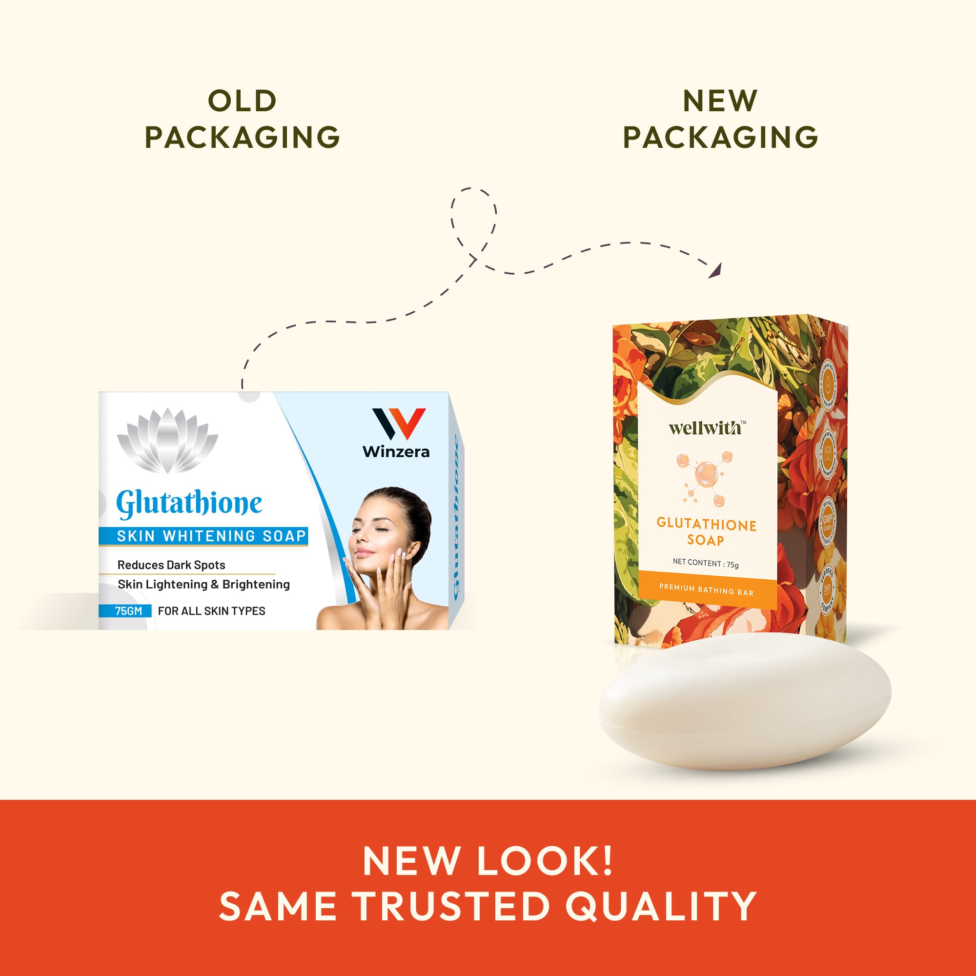 Glutathione Skin Whitening Soap 75gm