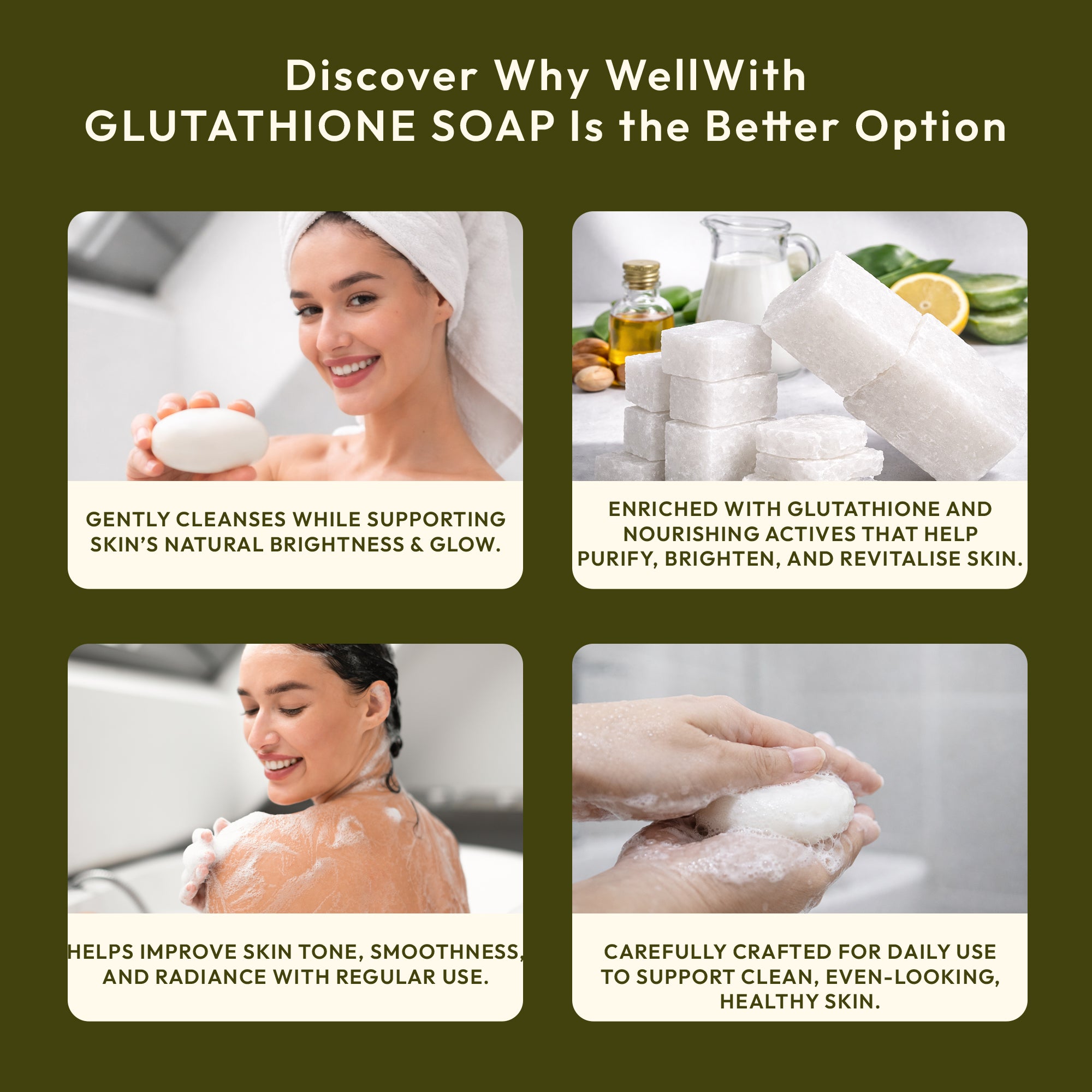 Glutathione Skin Whitening Soap 75gm