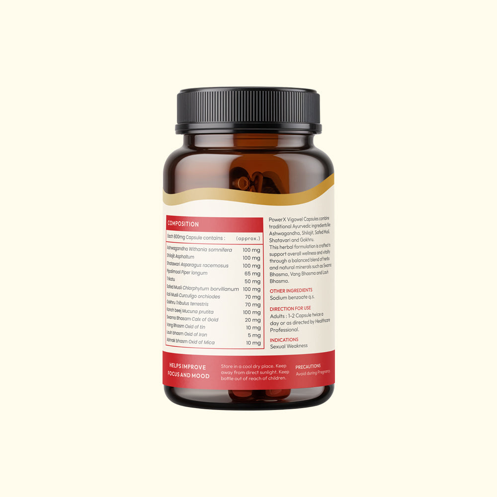 Power X Vigo Wel - Ayurvedic Men Power Capsules