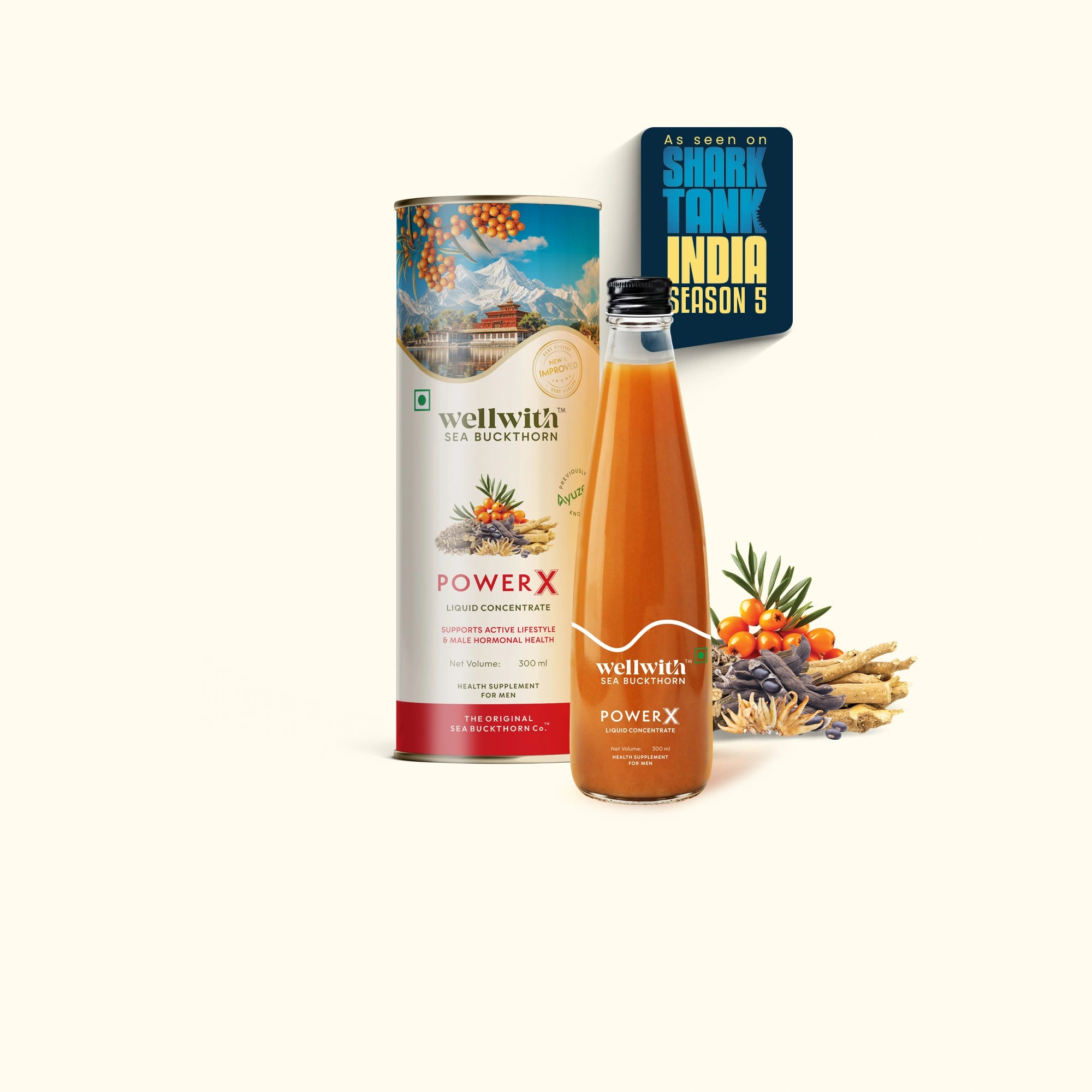 wellwith power x sea buckthorn juice for men