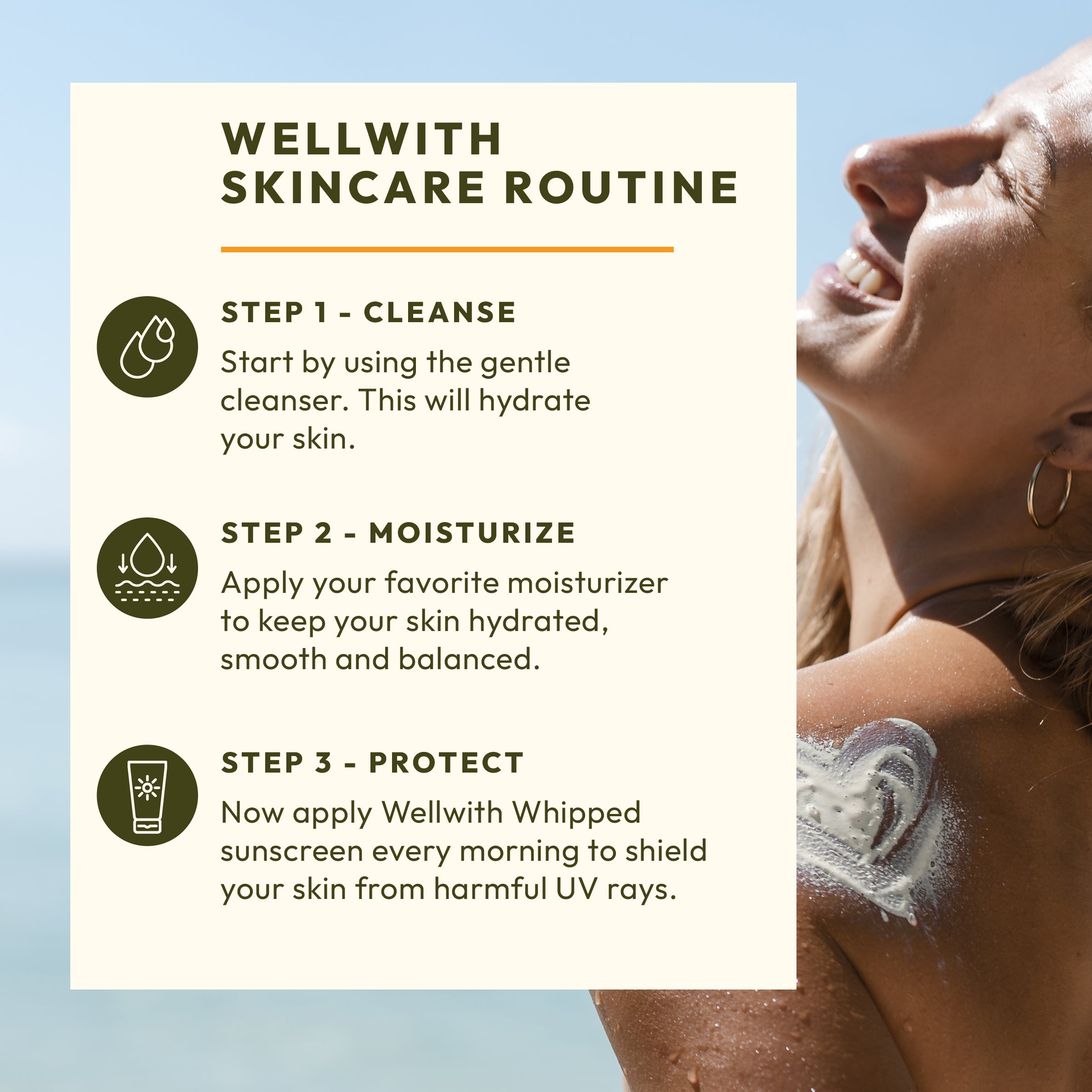 how to use wellwith whipped sunscreen