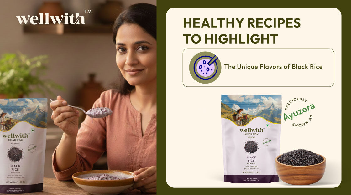 Healthy chak hao black rice recipes to highlight the unique flavours of It.