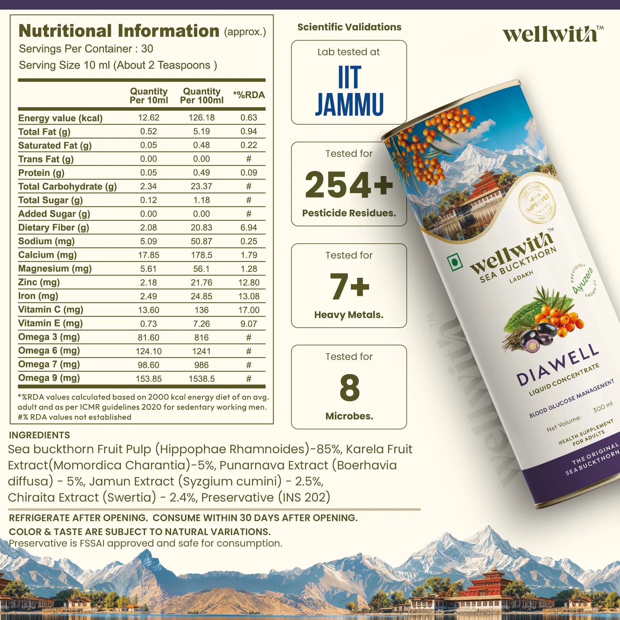 Sea Buckthorn DiaWell 300ml