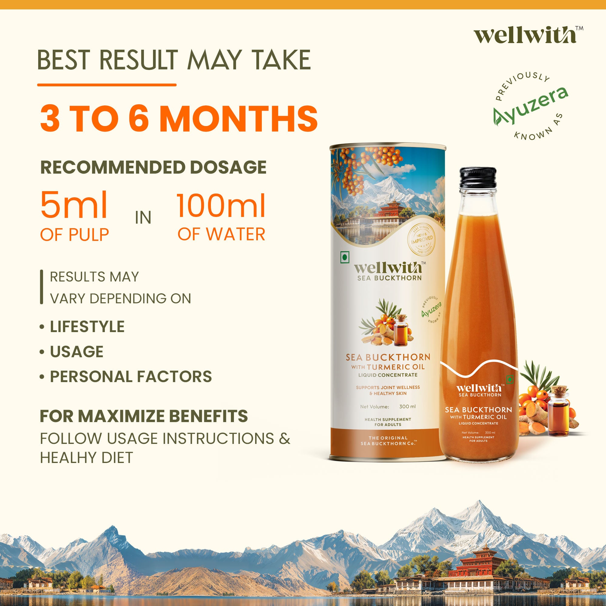 Sea Buckthorn With Turmeric Oil 300ml