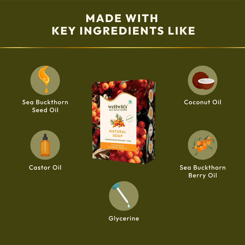 Sea Buckthorn Natural Soap 100gm