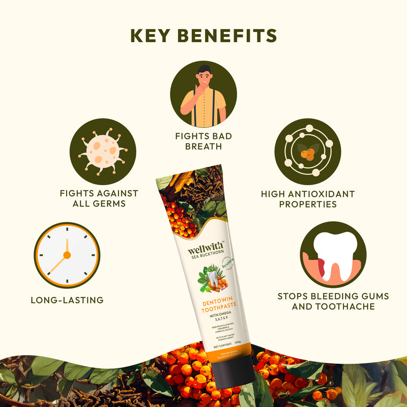 Dentowin Sea Buckthorn Herbal Toothpaste 100gm