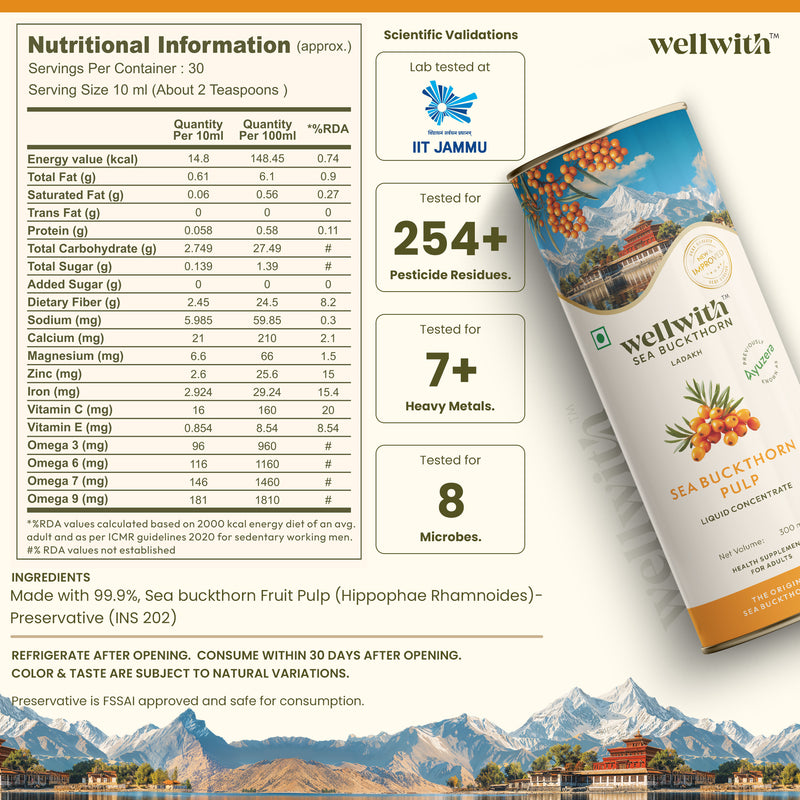 Sea Buckthorn Juice (Pulp) 300ml