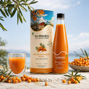 Sea Buckthorn Juice (Pulp) 300ml | For Skin, Immunity & Gut Health
